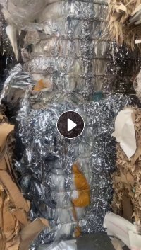 出售烟包厂下来的PET镀铝膜废料，散货压包好的，长期有货