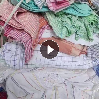 长期出售涤棉老粗布，涤棉布块，涤棉废布，现货十五六吨，可以做劳保手套用