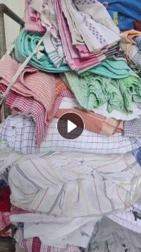 长期出售涤棉老粗布，涤棉布块，涤棉废布，现货十五六吨，可以做劳保手套用