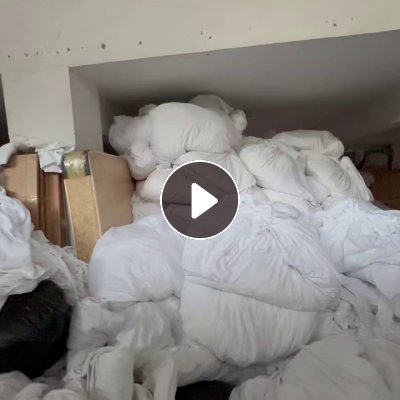 长期出售报废的酒店布草，酒店床单，现货二十多吨