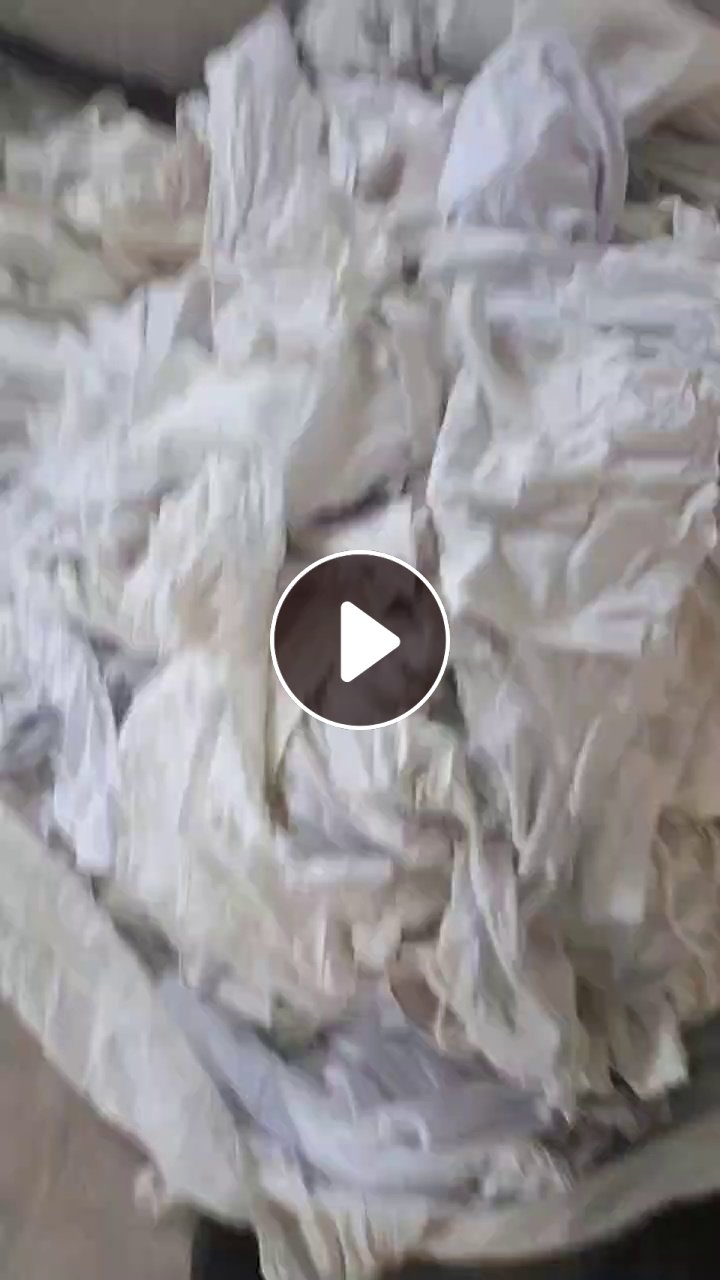 现货处理一批剪好的旧衣服大白，可以直接上机，现货60吨