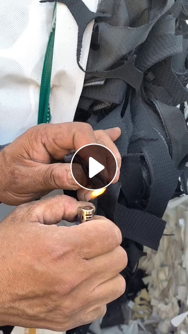 长期出售涤纶废布，氨纶废布，飞织鞋材废布