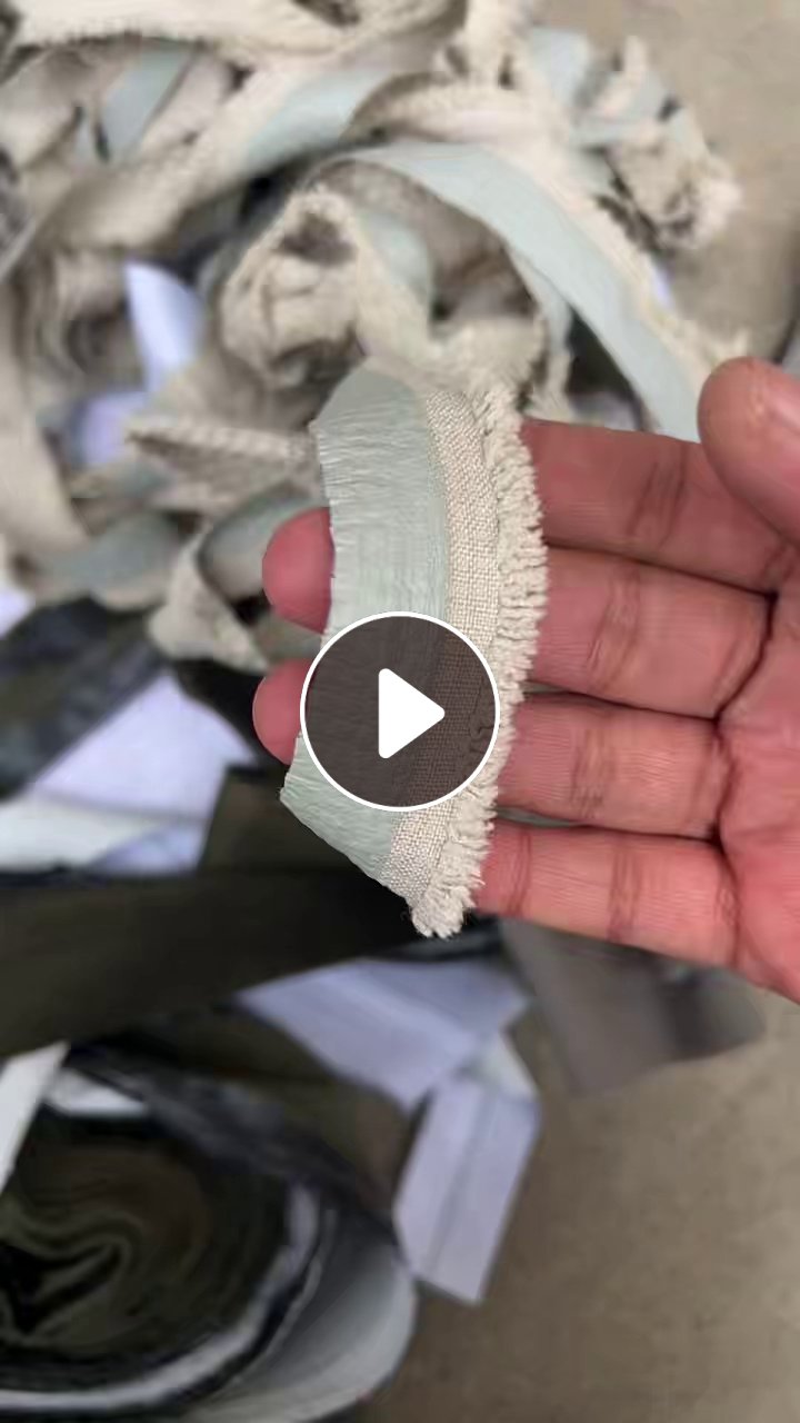 长期出售窗帘布条，废布条，带涂层，月供20-30吨，货在浙江绍兴