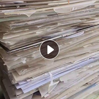 长期出售纯PS片材毛料，透明比例80%，现货几吨