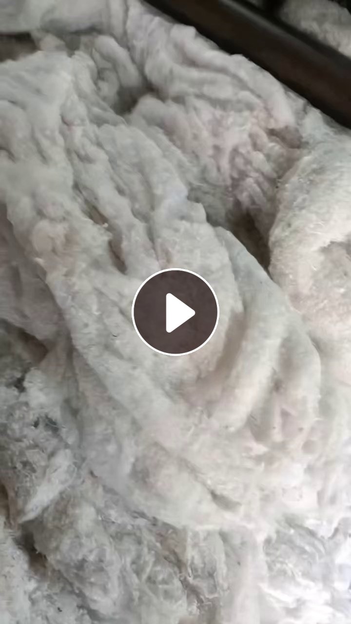 长期出售开松好的绗棉，三白棉