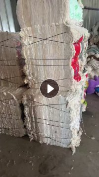 长期出售化纤古棉开松好的化纤棉，再生棉，含棉70以上，现货6吨