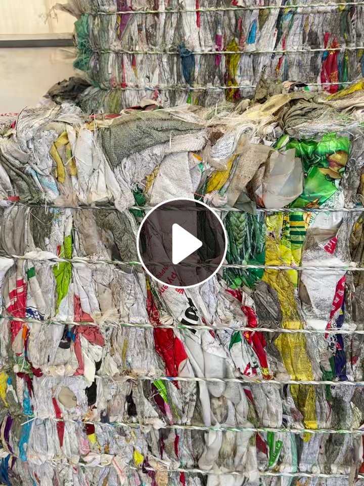 出售杂色水洗编织袋废料