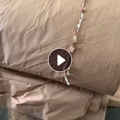 长期出售卷筒牛皮纸废料，带一层海绵