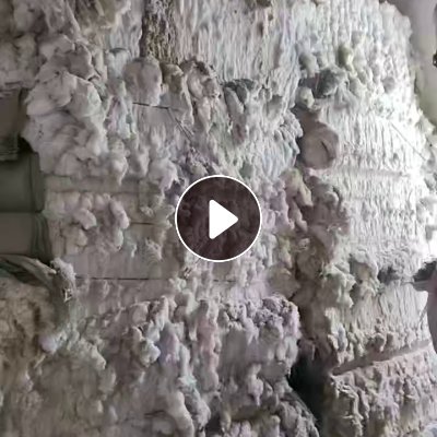 长期出售气流纺下来的涤棉鱼籽棉，漂白本白统货一起走，现货13吨左右