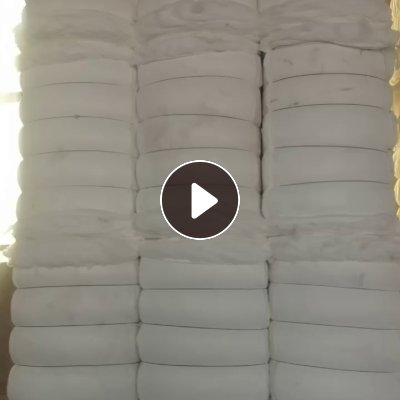 长期出售涤棉无纺布开好的开花棉，涤70棉30，现货十几吨