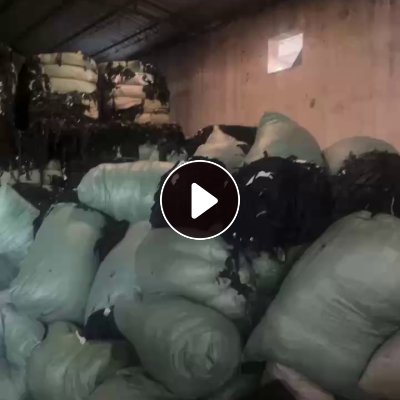 长期出售黑色涤棉废布，85棉废布，含棉70左右，现货13米一车