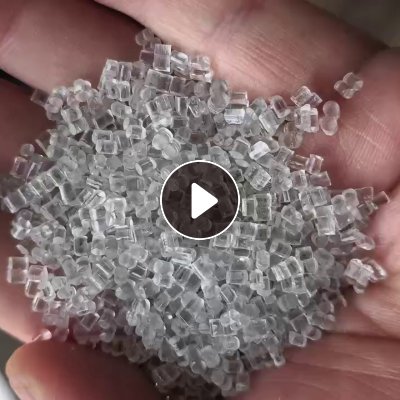 出售纯透明petg再生颗粒，现货90吨，不带票