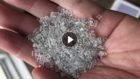 出售纯透明petg再生颗粒，现货90吨，不带票