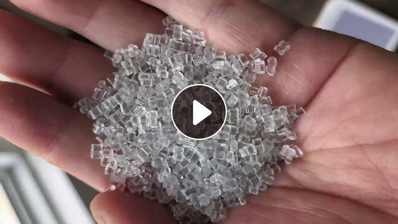 出售纯透明petg再生颗粒，现货90吨，不带票