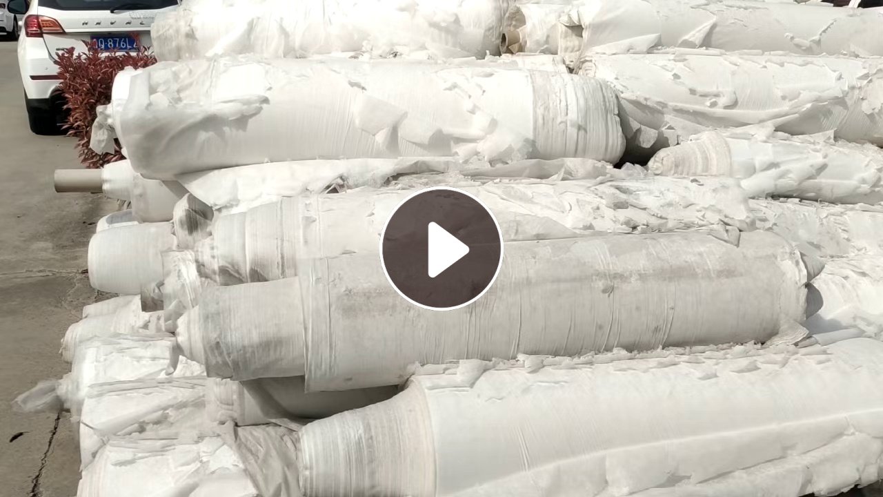 厂家长期出售PP无纺布，丙纶无纺布，做防火材料下来的，沾点石粉，这批有点分化，现货有十几吨