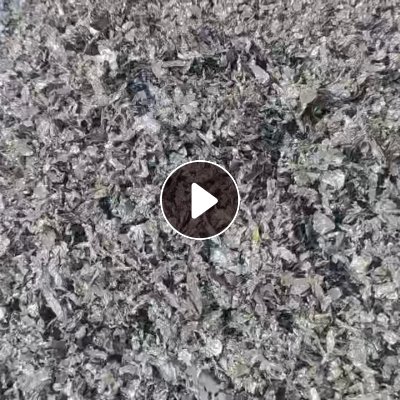 出售烟机管铝箔破碎料，含铝53，现货6吨