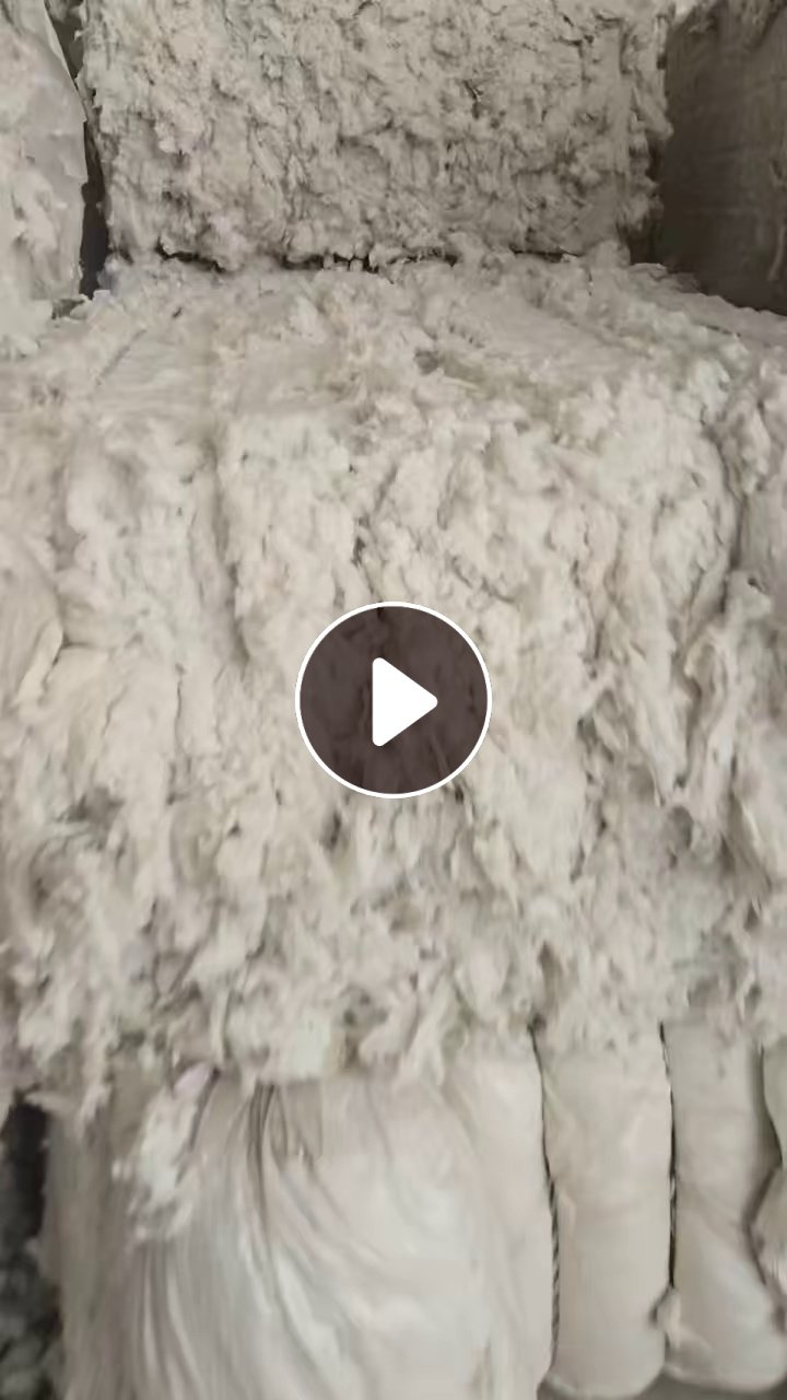 长期出售本白涤棉开花棉，开松棉，含棉50左右，现货一车6.8