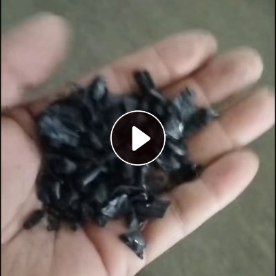 出售纯黑色PC水口破碎料，现货60吨