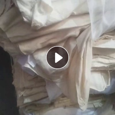 长期出售二白涤棉废布浅色涤棉布，床单厂下来的，含棉35-65，现货100多吨