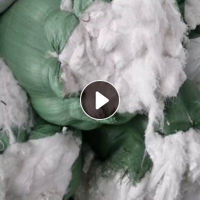 长期出售纺织厂白色涤纶废丝，涤纶丝，可以造粒也可以开花，现货30吨