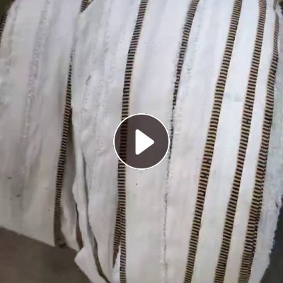 长期出售带轻浆的涤纶布条，打绳料，散的，成盘的都有，现货9.6米一车，货在山东潍坊