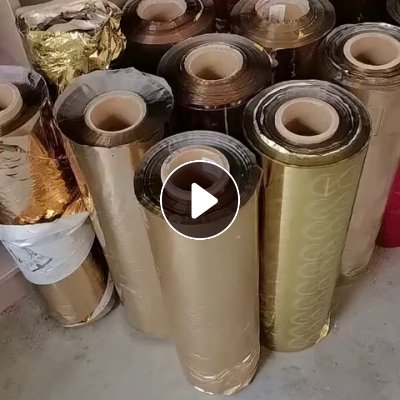 出售花纸厂下来的PET烫金膜卷膜，每月10几吨
