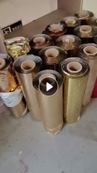 出售花纸厂下来的PET烫金膜卷膜，每月10几吨