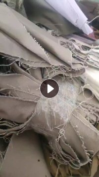 长期出售染厂米黄色纯棉废布，纯棉废布，开花料，现货30吨