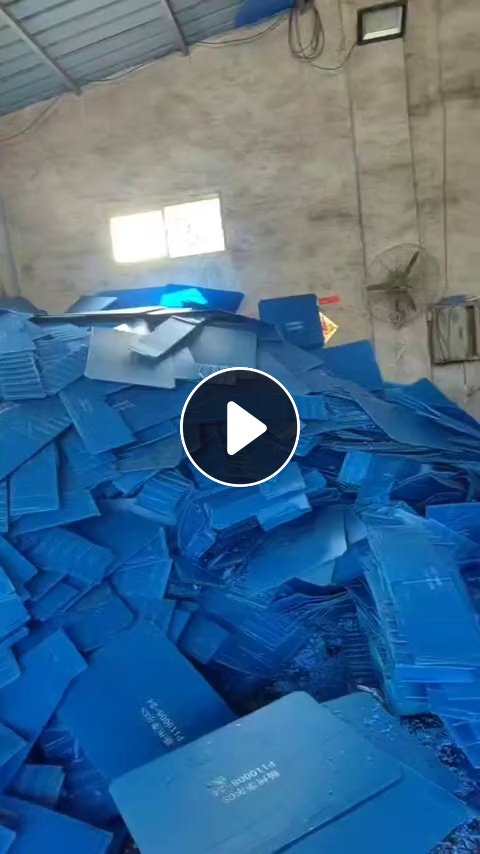 长期出售蓝色pp空心板废料