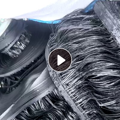 出售PC黑色卷筒，现货100多吨，无杂质，带胶