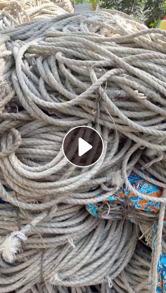 长期出售废旧丙纶缆绳，丙纶绳子，货在海南东方
