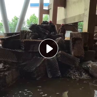 出售PVC冷却塔填充破碎料，现货100多吨