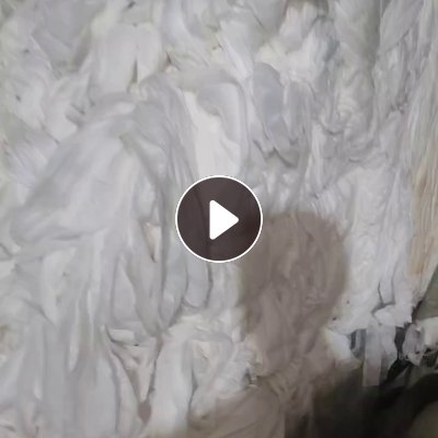 长期回收水刺厂下来的涤黏无纺布，配比无纺布，开花用，厂在浙江湖州