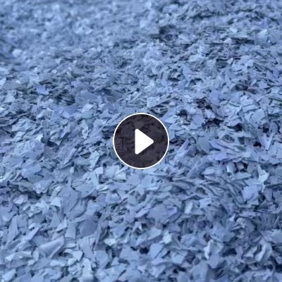 出售PET瓷白吸塑片破碎料，现货二十几吨，够9米6一车