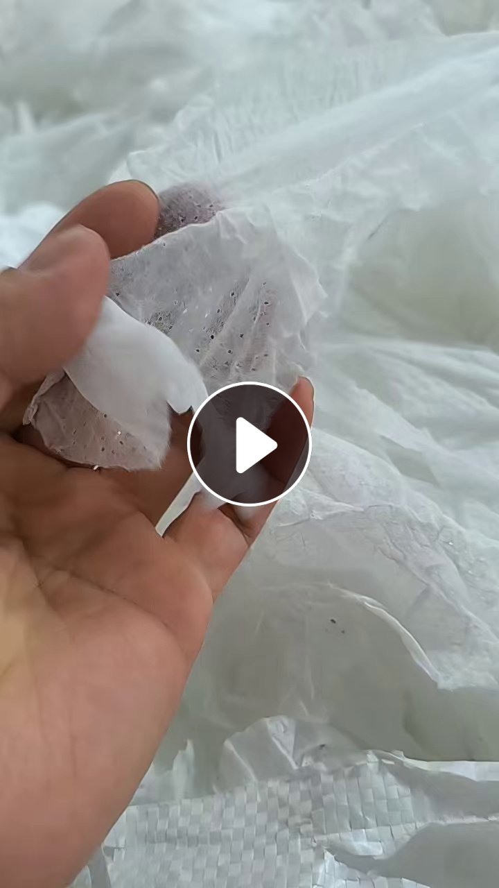 长期出售热风棉无纺布，热风棉边角料，现货14吨，在湖北荆州