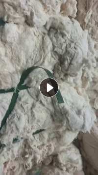 长期出售环锭纺下来的纯棉回丝，货在新疆喀什