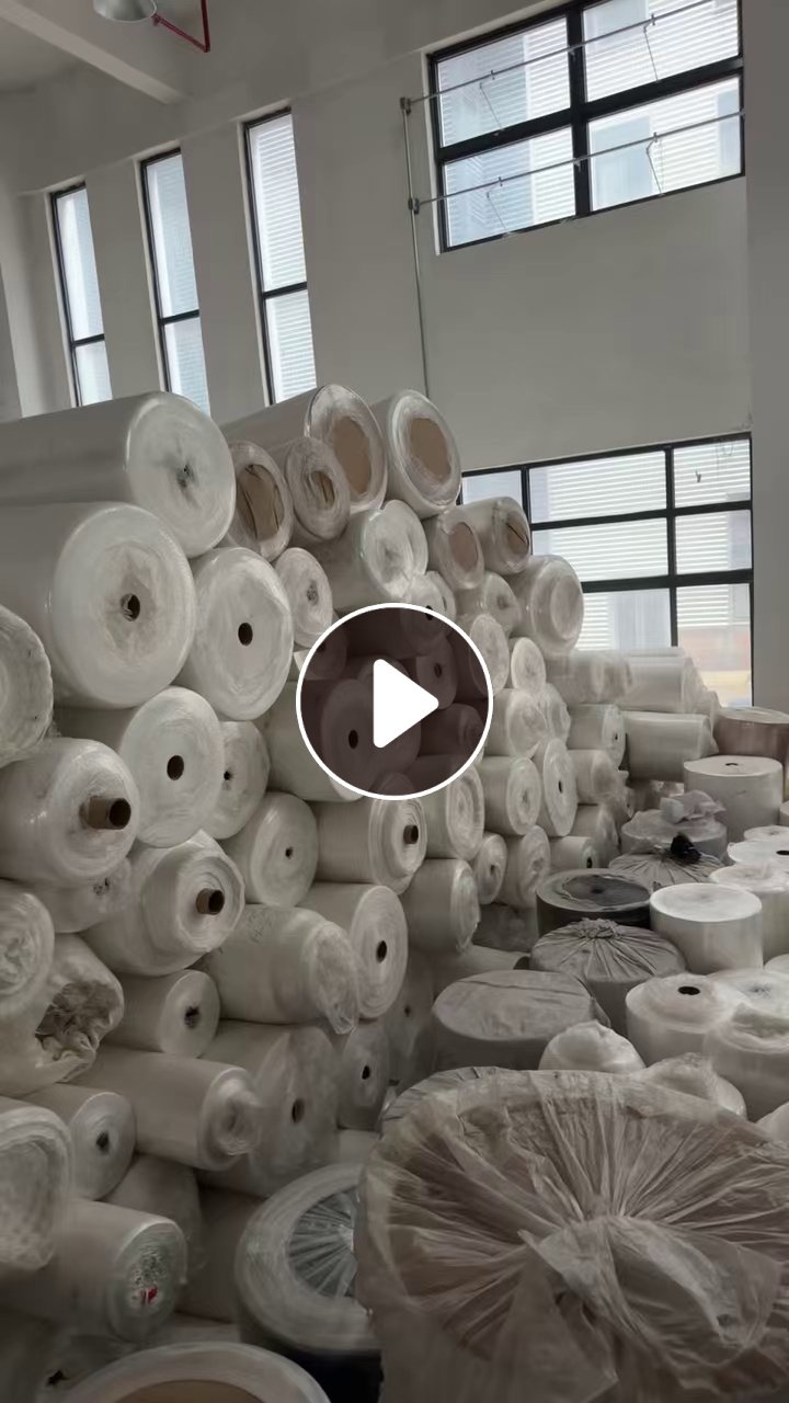出售平纹涤纶水刺无纺布，无纺布卷材，克重55-70克