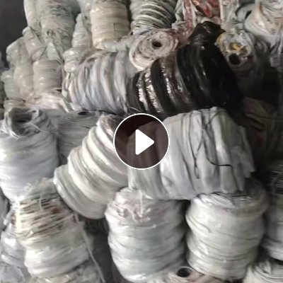 长期出售杂色布条盘料，打绳料，一层PVC，一层棉，现货半挂多左右，在山东济宁