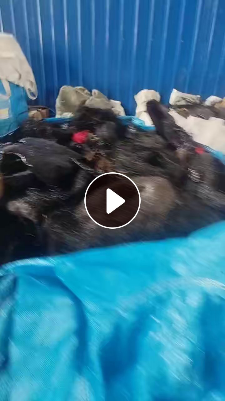 长期出售做假发下来的pbt复合pet涤纶废丝，杂色现货10吨左右，白色20多吨，货在河南周口
