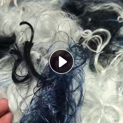 出售PE废丝，聚乙烯废丝，杂色，高强纤维废丝，月供80吨，货在江苏无锡