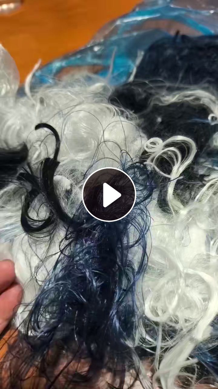 出售PE废丝，聚乙烯废丝，杂色，高强纤维废丝，月供80吨，货在江苏无锡