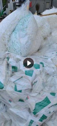 长期出售带膜的医疗纸切边料压块