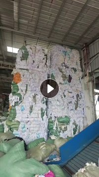 长期出售漂白涤棉布碎，漂白废布，现货35吨，在广东东莞