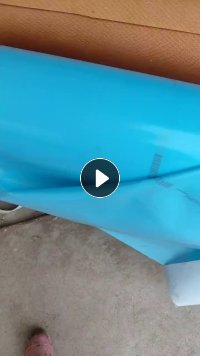 长期回收pet气囊布卷材，要求蓝色的，单面带胶，平方克重300克左右，做9.6米车边篷和顶篷用