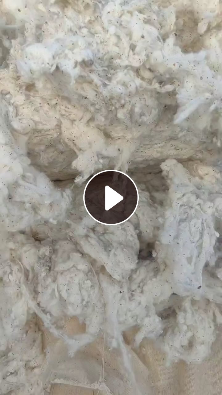 长期出售环锭纺下来的纯棉破籽棉，纺40支下来的，现货16吨，货在新疆石河子