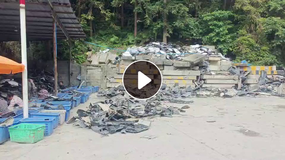 大量收摩配黑丙PP破碎料