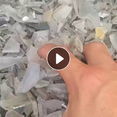 长期出售干粉透明pc灯壳破碎料