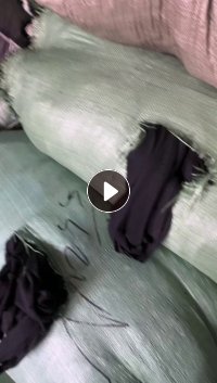 长期出售针织涤棉废布，黑色涤棉废布，含棉80%，也有氨纶涤棉废布，两种有分开，现货有25吨