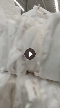 长期出售有PET瓶片做的白色涤纶废丝，白色涤纶无纺布，混合打包，现货有二三十吨，货在江西赣州