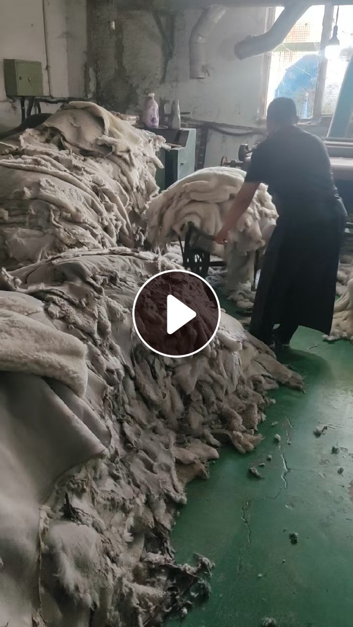 长期出售磨毛下来的羊毛料，羊毛磨毛料，货在河北石家庄